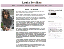 Tablet Screenshot of louisebernikow.com